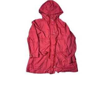 Vintage Gap Red Utility Full Zip & Button Jacket, Size S Large Pockets Military